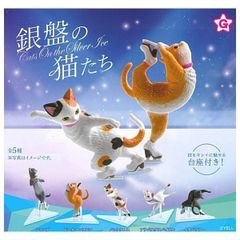 銀盤の猫たち 全5種セット フルコンプ コンプ コンプリート ねこ ネコ アイスリンク アイススケート フィギュアスケート ガチャ ガチャガチャ カプセルトイ ミニチュア フィギュア ジャンプ ビールマンスピン バッククロス アラベスクスパイラル イナバウアー
