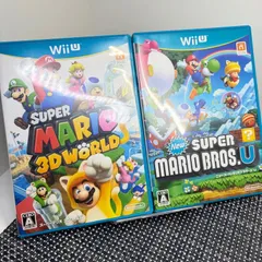 【動作確認済】WiiU NewスーパーマリオブラザーズU スーパーマリオブラザーズ3Dワールド 2本セット