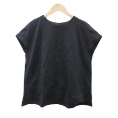 セオリーリュクス theory luxe カットソー 38 グレー フレンチスリーブ ノースリーブ ラウンドネック レイヤードヘム /YS47 ■ECB001