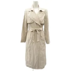 バナナリパブリック BANANA REPUBLIC トレンチコート M ライトベージュ ダブルブレスト ウエストベルト付き ロング丈 /YS6 ■ECB002