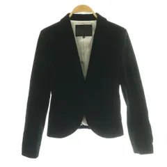 アンタイトル UNTITLED ベロア素材のテーラードジャケット 0 黒 ブラック /SS ■OS ■ECE003