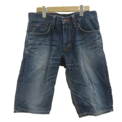 エドウィン EDWIN デニム ジーンズ ハーフパンツ 30 インディゴ ブルー ショート丈 色落ち加工 5ポケット /PP ■ECA003