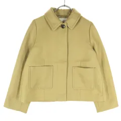 IENA イエナ 日本製 ツイル ステンカラー バックプリーツ ジャケット 38 ベージュ レディース 古着のサムネイル