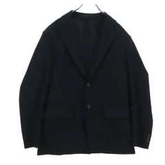美品 UNIQLO ユニクロ 薄手裏地無し テーラードジャケット M ブラック メンズ 古着