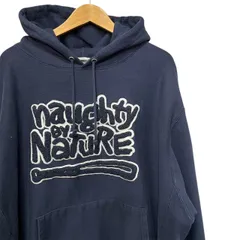 00s ビンテージ チャンピオン リバースウィーブ ノーティーバイネイチャー 刺繍 プリント スウェット パーカー 2XL ネイビー 00年代 naughty by Nature vintage champion