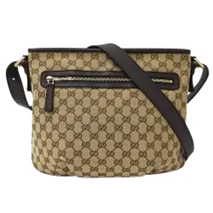 グッチ GUCCI バッグ レディース メンズ ブランド ショルダーバッグ GGキャンバス ベージュ ブラウン 388930 斜め掛け おしゃれ 【中古】