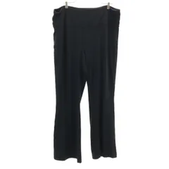 lululemon ルルレモン ストレッチパンツ 20 ブラック ビッグサイズ レディース 古着