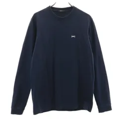 DENHAM デンハム ブルガリア製 長袖 Tシャツ XS ネイビー ロンT メンズ 古着