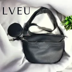 LVEU ミニバッグ ショルダーバッグ 黒 ポーチ付きのサムネイル