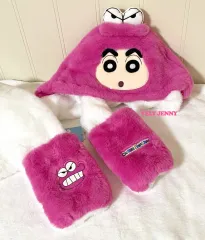 新品 クレヨンしんちゃん ワニ山 アクション仮面 ニット帽 マフラー 手袋 セット