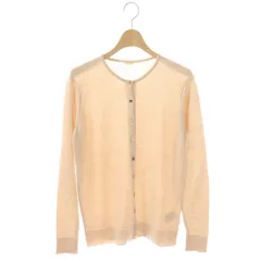 ミューズ ドゥーズィエム クラス MUSE de Deuxieme Classe FF30 クルーネック カーディガン ニット 長袖 38 ピンクベージュ /HK ■OS