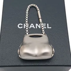 CHANEL シャネル  バッグチャーム　ココマーク　シルバー　箱付き