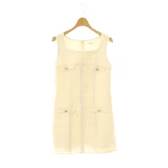 ハーリップトゥ Her lip to 24SS May Tweed Mini Dress ワンピース ミニ ツイード M オフホワイト /DF ■OS