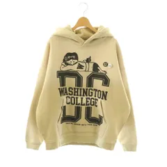 ニュートーン NEWTONE WASHINGTON COLLEGE プリントパーカー 長袖 プルオーバー F ベージュ /NR ■OS