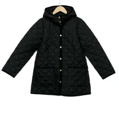 トラディショナルウェザーウェア コート サイズ34 M レディース - 黒 長袖/中綿/キルティング/フード着脱可/秋/冬