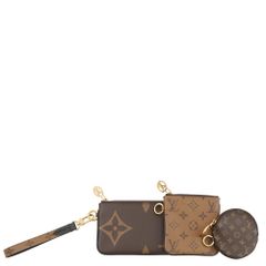正規品】モノグラム リバース ジャイアント ポシェットトリオ 財布 