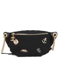 シャネル ボディバッグ パリハンブルク ココマーク マトラッセ ウール/ラムスキン AP3761 CHANEL 黒 チェーンショルダー