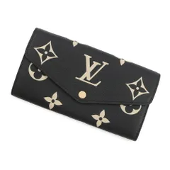 ルイヴィトン 長財布 モノグラム・アンプラント ポルトフォイユ・サラ M80496 LOUIS VUITTON ヴィトン 財布 ブラック 黒