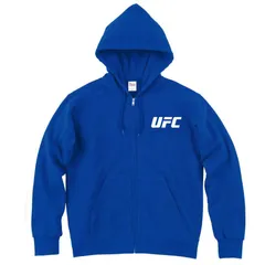 送料無料 新品未着用 ZIP式 UFC ロゴ パーカー XLサイズ 9.7 オンス ブルーのサムネイル