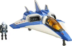 Mattel ディズニー ピクサー ライトイヤー ハイパースピード シリーズ ミニアクションフィギュア & おもちゃの車両セット バズライトイヤー & XL-14 宇宙船 5.6インチ車両 