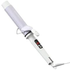 BAYATA コテ 38mm カールアイロン ヘアアイロン 韓国風ヘア 大きめカール 巻き髪 カールキープ 130℃?220℃調節 10段階温度調整 MAX220℃ デジタル温度表示 立ち上がり 自動電源OFF ツヤ 艶 傷まない プロ仕様 プレゼント ギMm