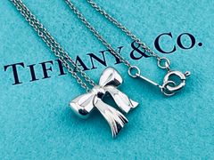 TIFFANY&Co.】リボン(ボウ) ネックレス シルバー925 箱 保存袋 - メルカリ
