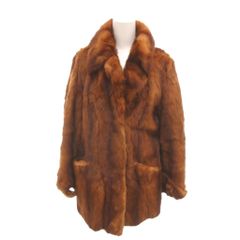 SAGA MINK サガミンク ミンク 裏地模様 ミンクコート ブラウン 13