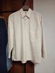ユニクロ U アイボリー オーバーサイズ シャツ L サイズ