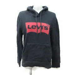 リーバイス Levi's パーカー プルオーバー 長袖 S 黒 ブラック /YI