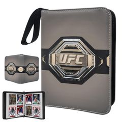 UFCカード用480ポケットUFCカードバインダー ポータブル防水ストレージバッグ 取り外し可能なスリーブ付き スポーツカードコレクター用 
