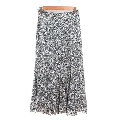 フレイアイディー FRAY I.D フレアスカート ロング 花柄 0 XS 黒 ブラック /MN