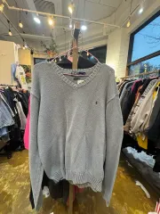 ポロラルフローレン Vネック ニット グレー