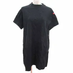 ミルクフェド MILKFED. ワンピース ミニ カットソー 半袖 ONE 黒 ブラック /YK