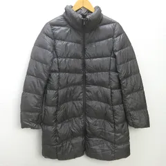 g■ユニクロ/UNIQLO ウルトラライトダウンコート/212-078798【L】茶系/LADIES/G14【中古】■