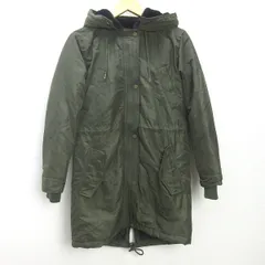 K■ギャップ/GAP PRIMALOFT 中綿入りモッズコート【XXS】カーキ/ADIES■23【中古】