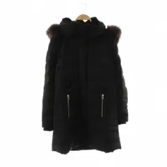 ルイルエブティック RUIRUE BOUTIQUE ラクーンファー ダウンコート M ブラック /ES ■OS