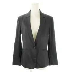 23区 オンワード樫山 ジャケット 上着 42T 黒 ブラック 無地 テーラードカラー 長袖 /AO24 ■ECE003