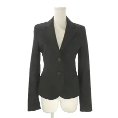 セオリー Theory ジャケット 上着 0 黒 ブラック 長袖 テーラードカラー 2つボタン /AO26 ■ECE003