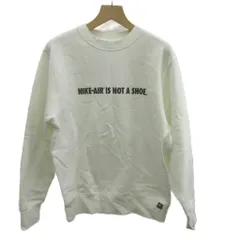 ナイキ NIKE トレーナー スウェット 長袖 裏起毛 クルーネック ロゴ プリント M 白 ホワイト /XZ ■ECA003
