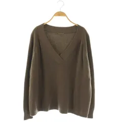 ドゥーズィエムクラス DEUXIEME CLASSE ウールカシミヤミドルゲージVプルオーバー ニット セーター 長袖 チャコールブラウン /DO ■OS