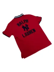 ポロ ラルフローレン ニューヨーク・ヤンキース BIGロゴ レッド カラーTシャツ