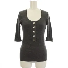 マイケルマイケルコース Michael michael kors ニット セーター 4 グレー ハーフボタン 七分袖 /JP