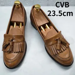 【セール価格】HUMAN WOMAN　ヒューマンウーマン　CVB　ローファー　キルトローファー　フリンジ　ブラウン　ヴィンテージ風　23.5cmのサムネイル