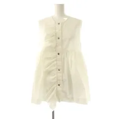 yori ヨリ ダブルクロスフリルジレ ブラック 38 美品】 yori / ヨリ | 2022SS | ダブルクロスフリルジレ | 36
