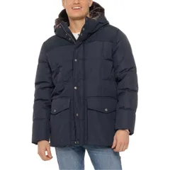 コールハーン メンズ アウター ジャケット・ブルゾン Cole Haan FauxFur Puffer Jacket Insulated Navy ネイビーのサムネイル