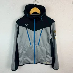 Mizuno ミズノ ジップアップ パーカー 東京空港警察 パッチ ブラック メンズ 古着 テック系 ユーティリティのサムネイル