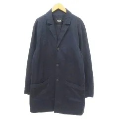 アズールバイマウジー AZUL by moussy コート アウター 無地 厚手 Mサイズ 紺 ネイビー ■GY61