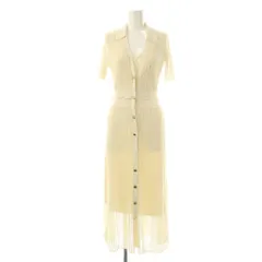 フレイアイディー FRAY I.D 25SS アイレットレースニットワンピース ロング 0 アイボリー /DF ■OS