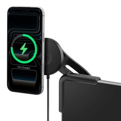 Spigen TapLock Qi2 MagSafe 충전 테슬라 전화 마운트 Tesla 모델 Y Juniper 2025/26 & 모델 3/Y/S/X용 - MagSafe와 Pixelsnap 탑재 iPhone 용 [업데이트됩니다 [충전 MagSafe 마운트.]