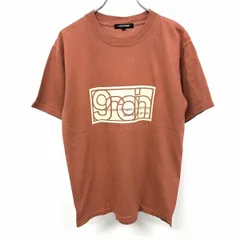 【中古】[印象B] INED HOMME イネドオム Tシャツ / カットソー メンズ S (1) ブラウン 茶色 綿100% コットン100% 半袖 英字プリント 文字 丸首のサムネイル